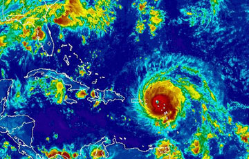 NOAA image of Hurricane Irma